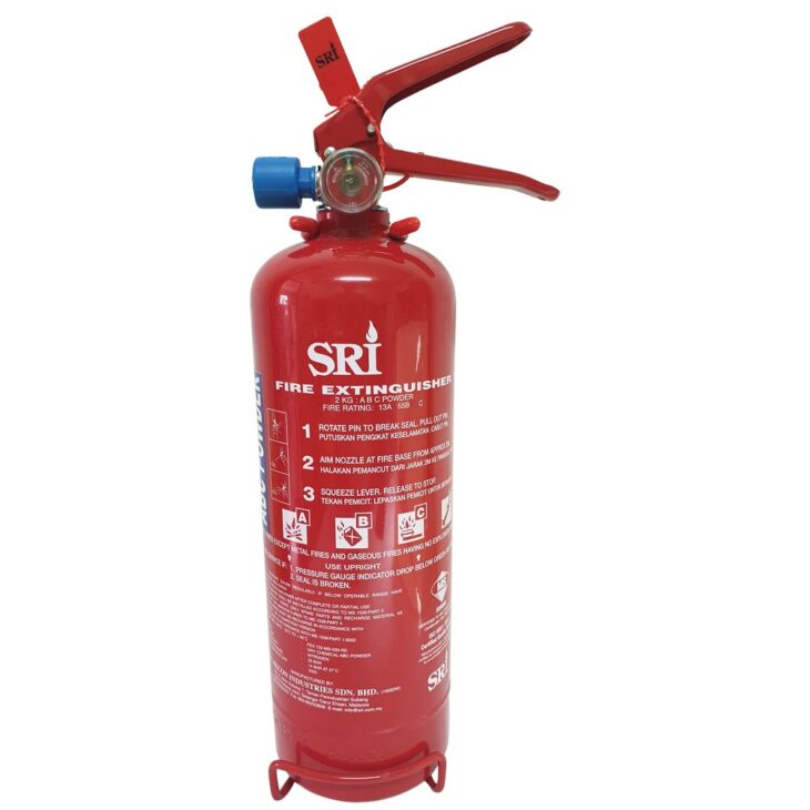 2kg-ABC-Fire-Extinguisher.jpg Fire Extinguisher 2kg ABC Dry Powder (SRI) - Image 1