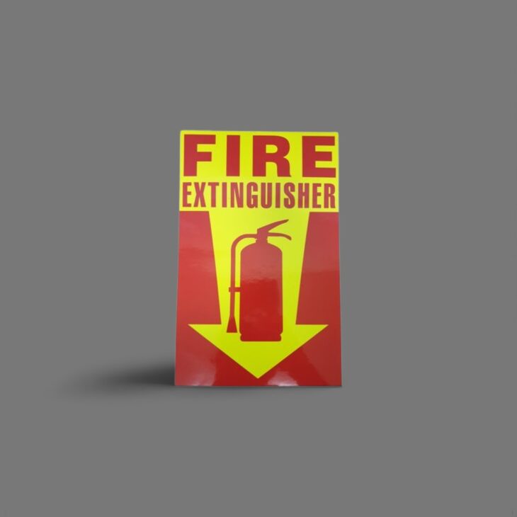 Fire Extinguisher Sign (Sticker) - Image 1